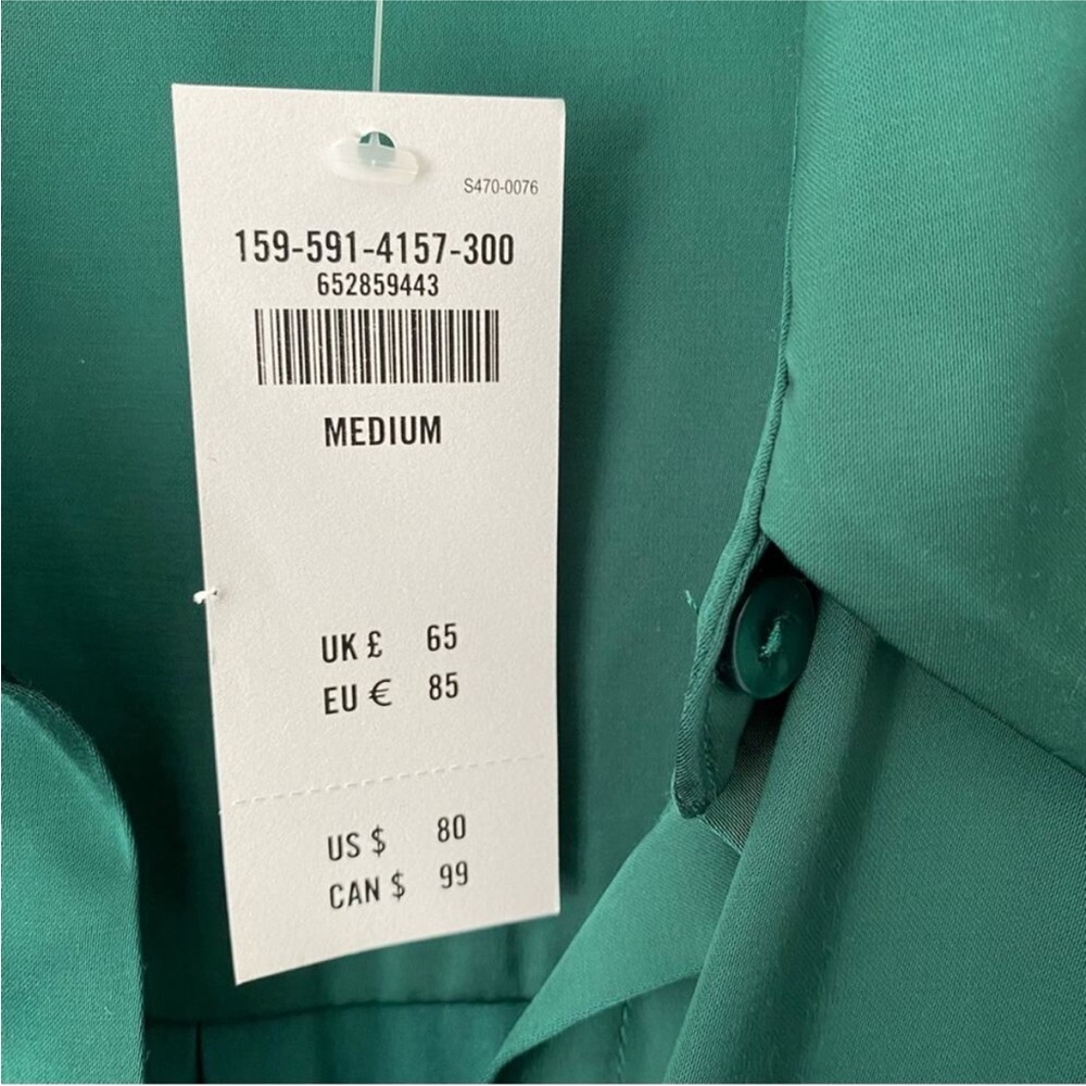 Abercrombie and Fitch satin shirt dress - Picture 16 of 16
